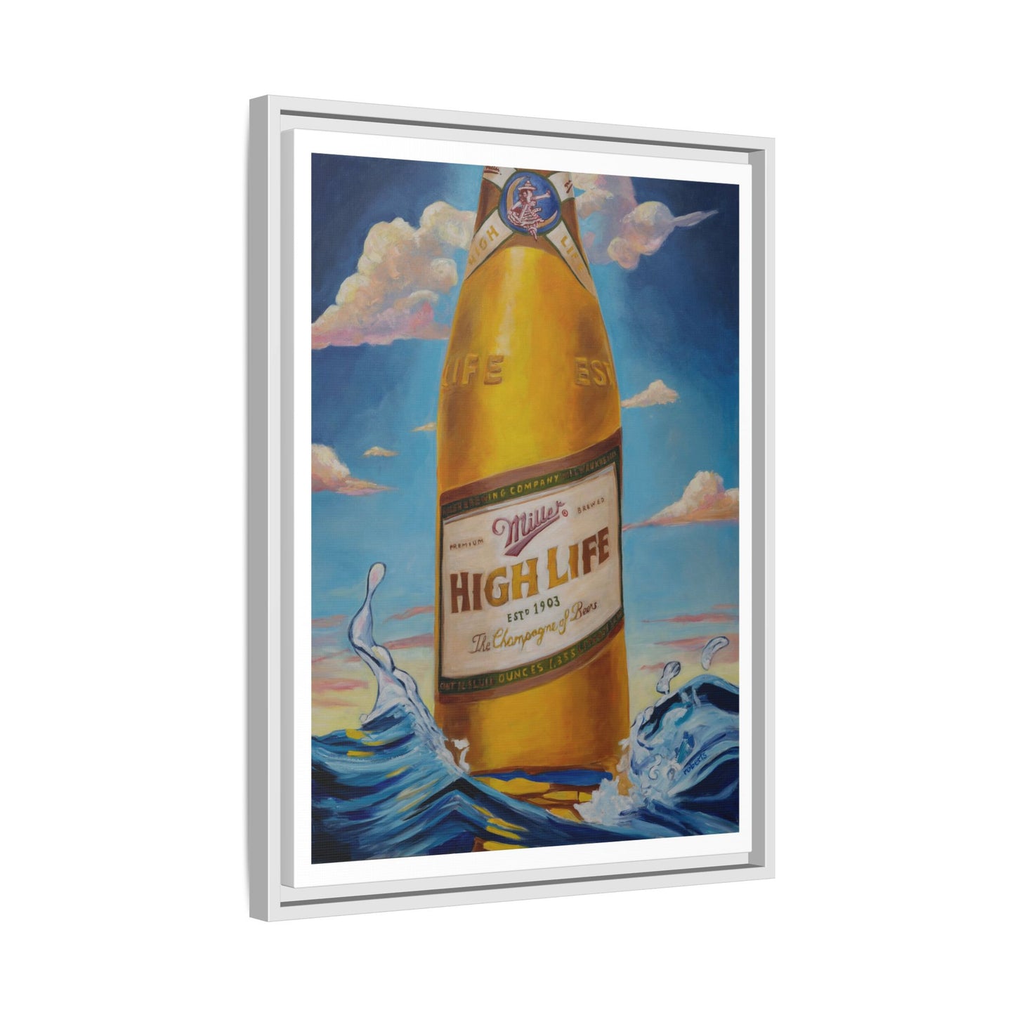 Canvas Print - Miller High Life Beer