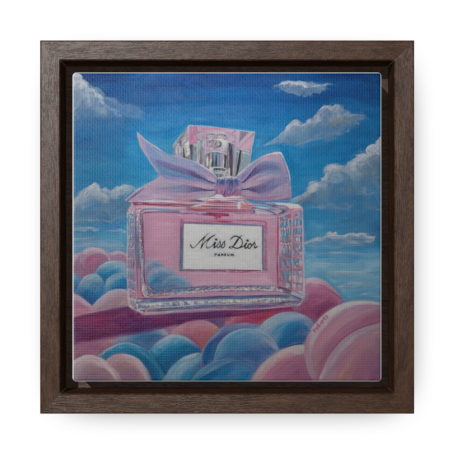 Canvas Wraps - Miss Dior Perfume Bottle Design