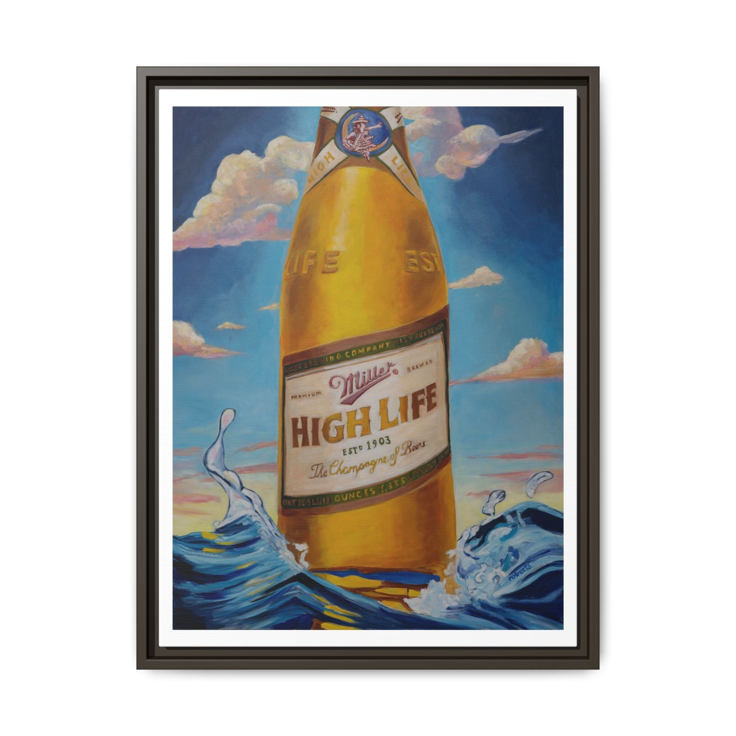 Canvas Print - Miller High Life Beer